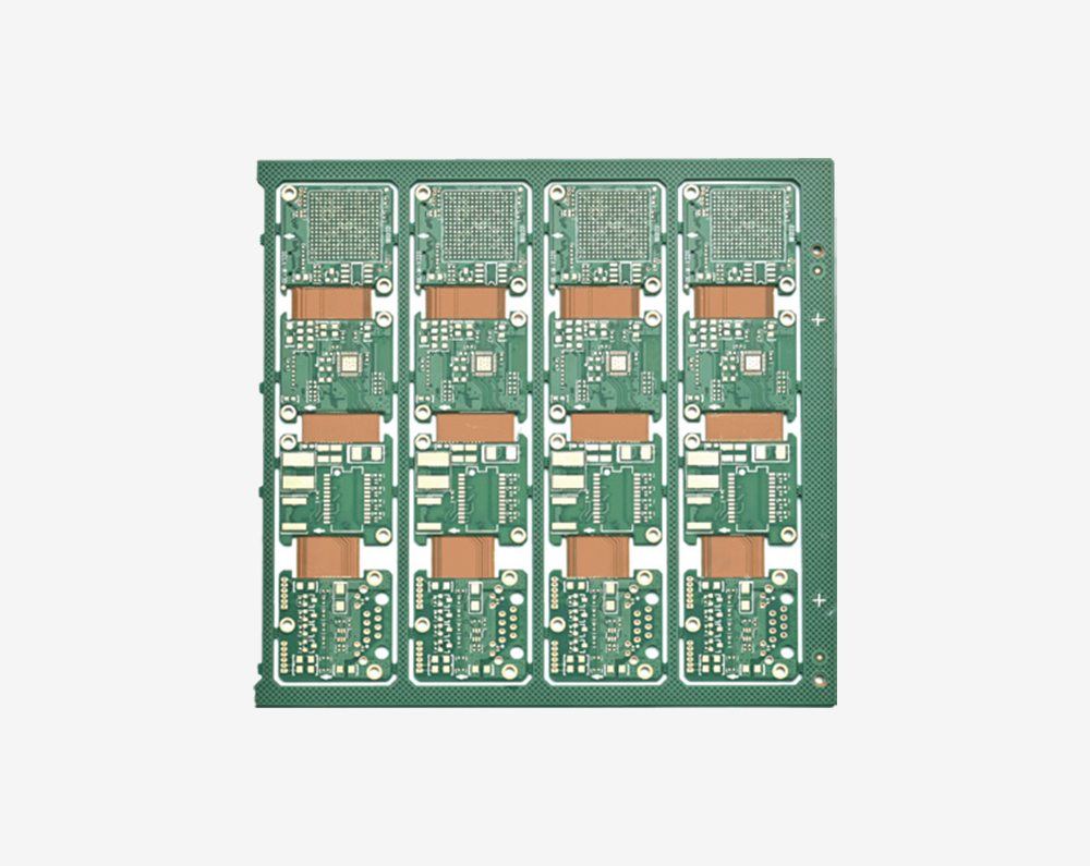 Six-layer rigid-flex board