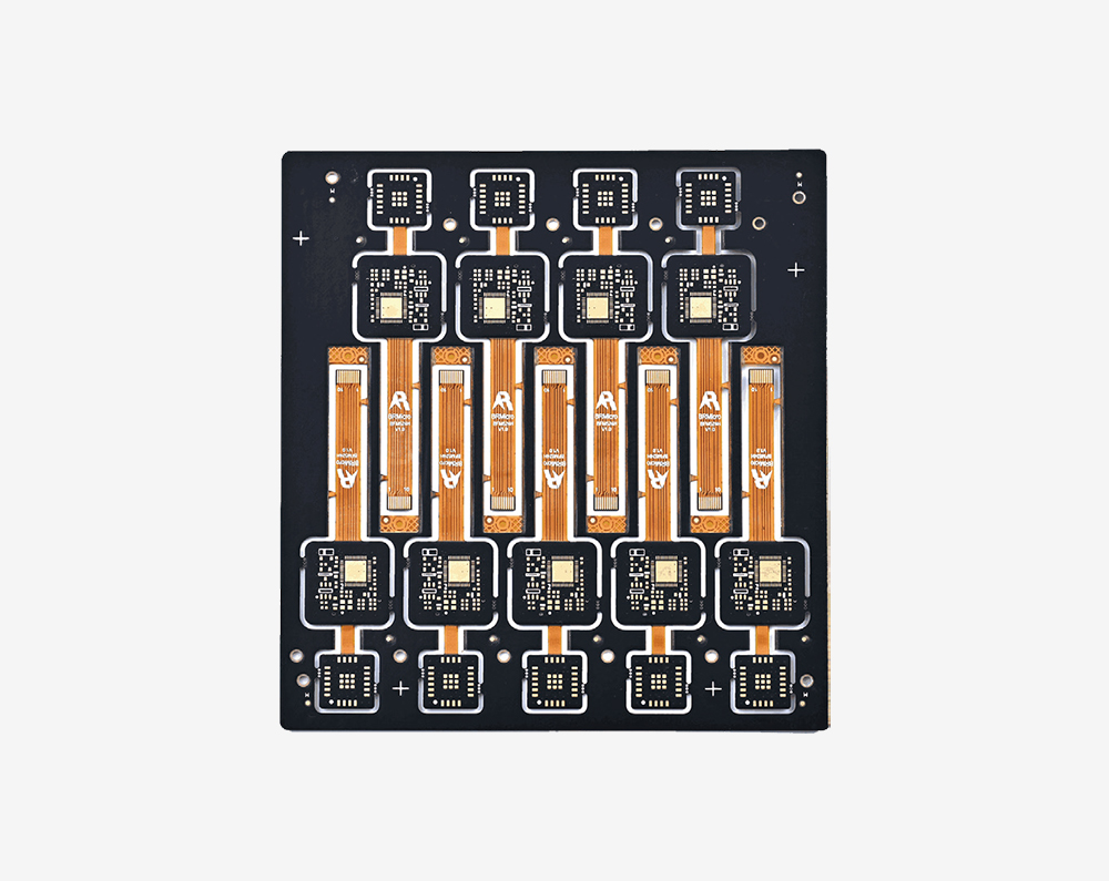 Four-layer rigid-flex board