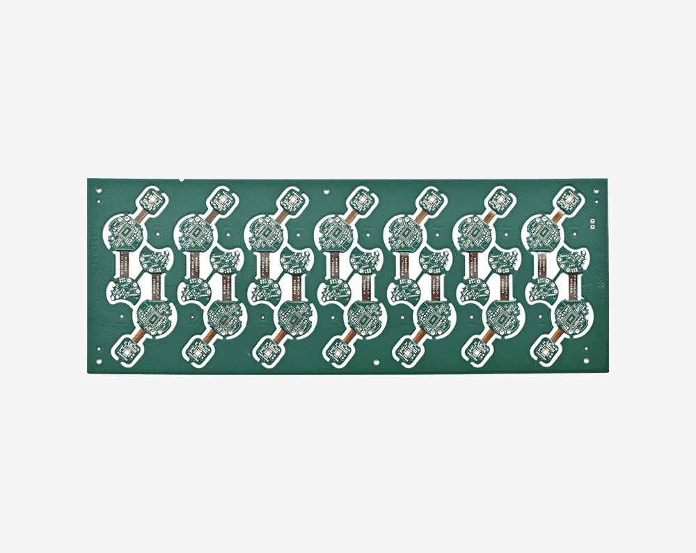 Six-layer rigid-flex board