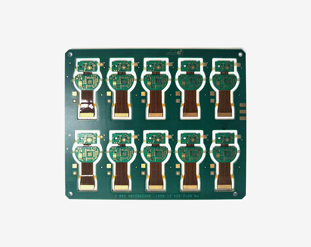 Six-layer second-order HDI rigid-flex board