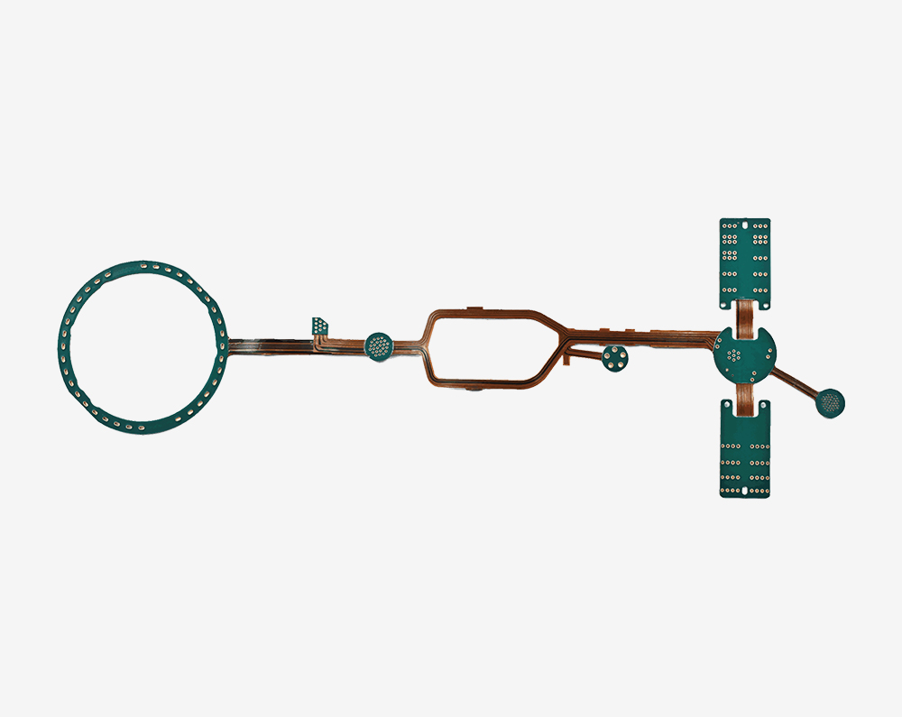Fourteen-layer rigid-flex board