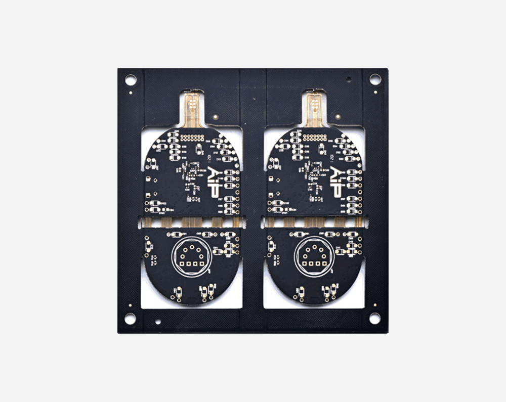Six-layer second-order HDI rigid-flex board