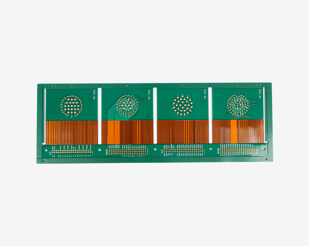 Four-layer rigid-flex board
